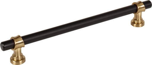 Top Knobs M2740 7-9/16in (192mm) Bit Pull Flat Black/Honey Bronze - KnobDepot