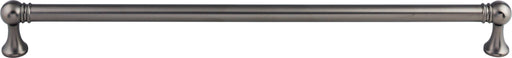 Top Knobs TK807AG 12in (305mm) Kara Pull Ash Gray - KnobDepot
