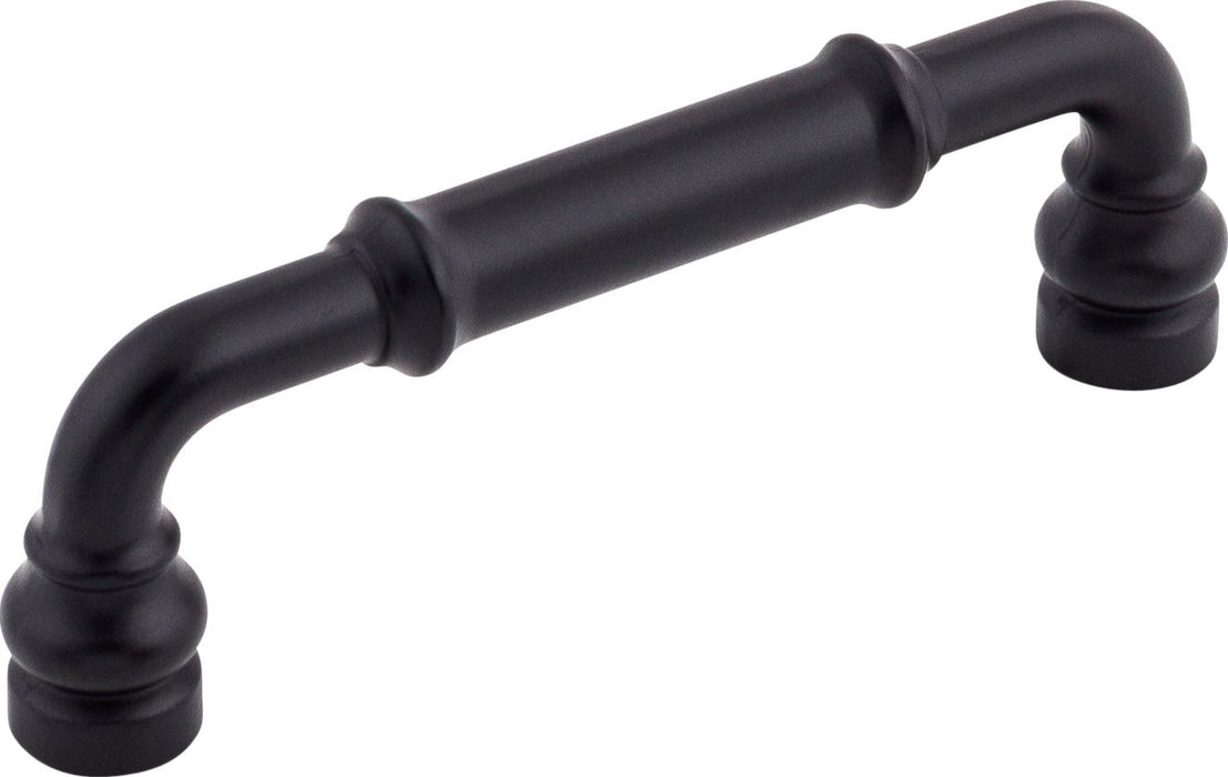 3-3/4in (96mm) Brixton Pull Flat Black - Top Knobs T-TK883BLK