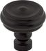 Top Knobs TK882BLK 1-1/4in (32mm) Brixton Button Knob Flat Black - KnobDepot