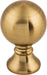 Top Knobs TK801HB 1in (25mm) Kara Knob Honey Bronze - KnobDepot
