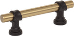 Top Knobs M2701 3in (76mm) Bit Pull Honey Bronze/Flat Black - KnobDepot