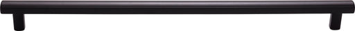 Top Knobs TK909BLK 12in (305mm) Hillmont Pull Flat Black - KnobDepot