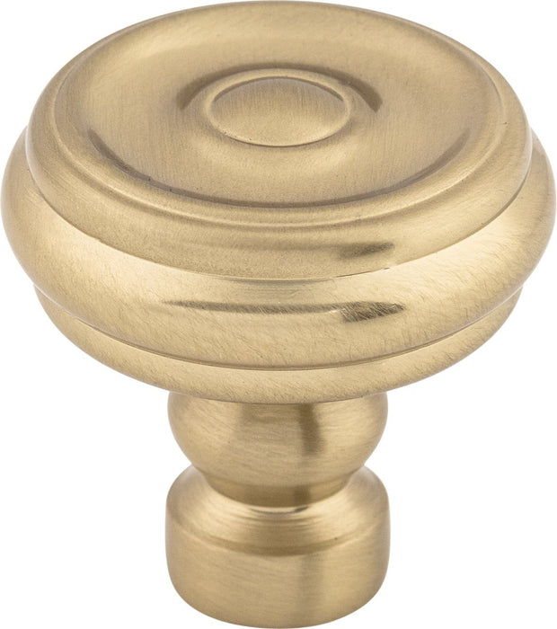 Top Knobs TK882HB 1-1/4in (32mm) Brixton Button Knob Honey Bronze - KnobDepot