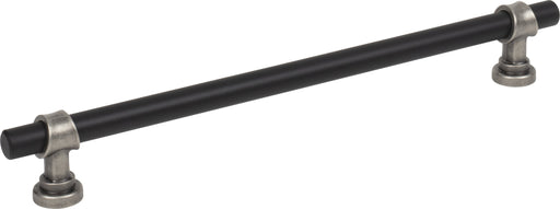 Top Knobs M2754 8-13/16in (224mm) Bit Pull Flat Black/Pewter Antique - KnobDepot