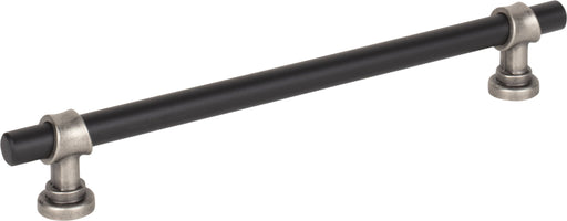 Top Knobs M2742 7-9/16in (192mm) Bit Pull Flat Black/Pewter Antique - KnobDepot