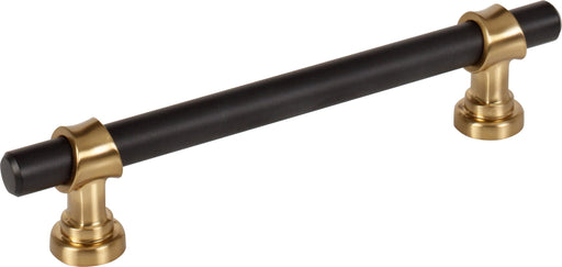 Top Knobs M2716 5-1/16in (128mm) Bit Pull Flat Black/Honey Bronze - KnobDepot