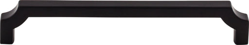 Top Knobs TK3023BLK 6-5/16in (160mm) Davenport Pull Flat Black - KnobDepot