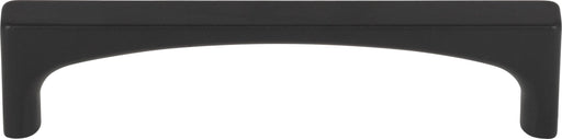 Top Knobs TK1012BLK 3-3/4in (96mm) Riverside Pull Flat Black - KnobDepot