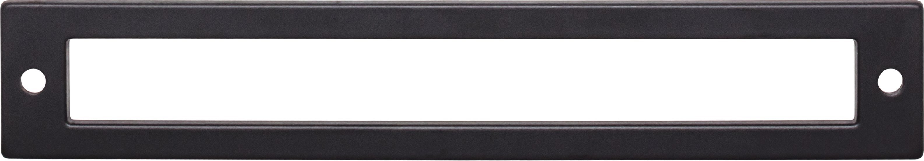 Top Knobs TK926BLK 6-3/4in (172mm) Hollin Backplate Flat Black - KnobDepot