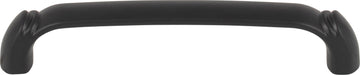 Top Knobs TK1032BLK 5-1/16in (128mm) Pomander Pull Flat Black - KnobDepot