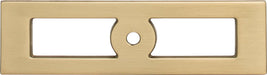 Top Knobs TK922HB 4-5/16in (110mm) Hollin Knob Backplate Honey Bronze - KnobDepot