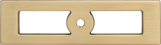 Top Knobs TK922HB 4-5/16in (110mm) Hollin Knob Backplate Honey Bronze - KnobDepot
