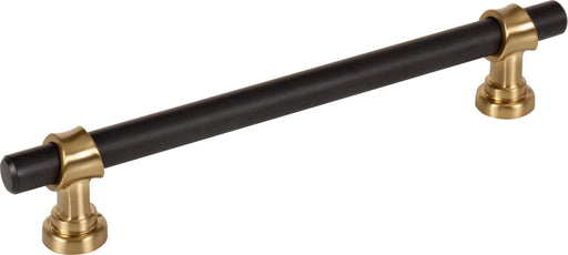 Top Knobs M2728 6-5/16in (160mm) Bit Pull Flat Black/Honey Bronze - KnobDepot