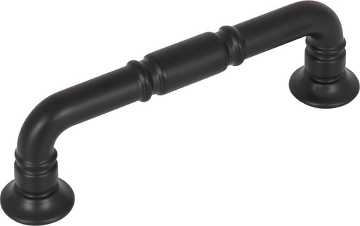 Top Knobs TK1002BLK 3-3/4in (96mm) Kent Pull Flat Black - KnobDepot